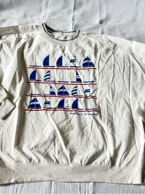 Vintage Martha’s Vineyard 
sailing shirt from the 80s
So perfect!